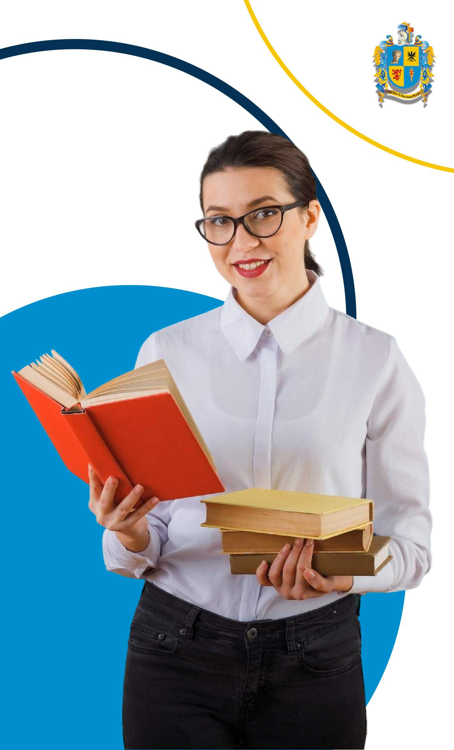 Docente con libros - Educación Básica